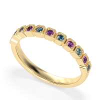 Milgrain Box Half Eternity Namah Band