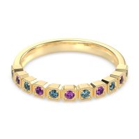 Milgrain Box Half Eternity Namah Band