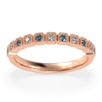 Milgrain Box Half Eternity Namah Band