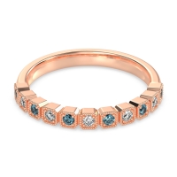 Milgrain Box Half Eternity Namah Band