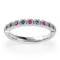 Milgrain Box Half Eternity Namah Band