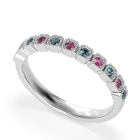 Milgrain Box Half Eternity Namah Band