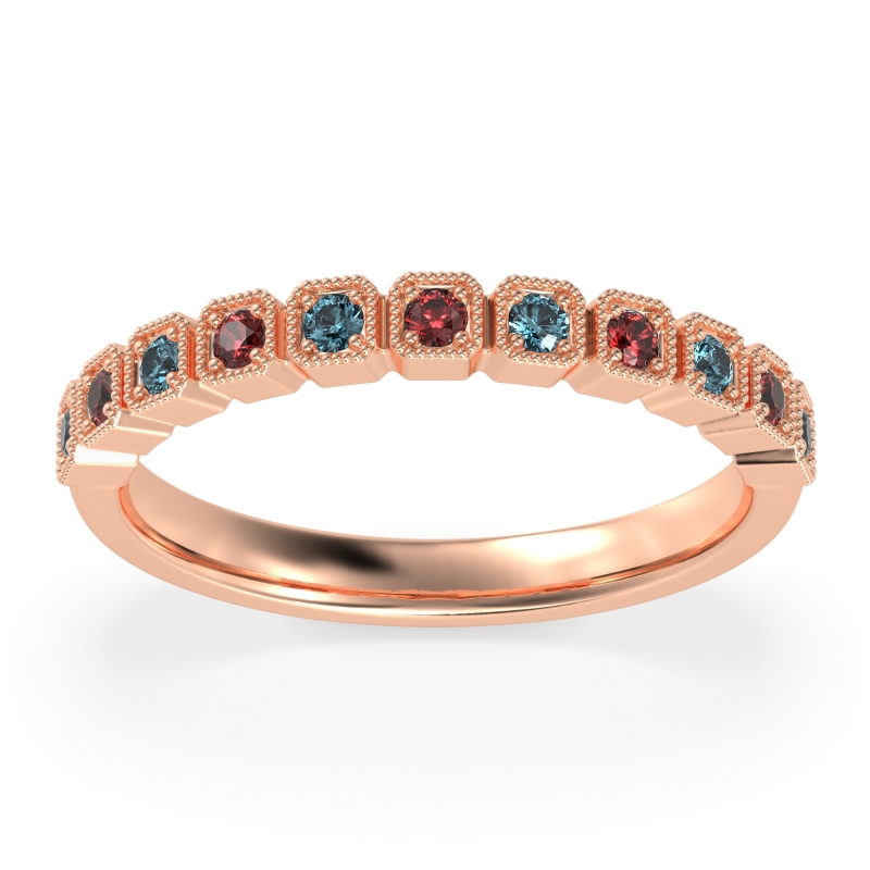 Milgrain Box Half Eternity Namah Band