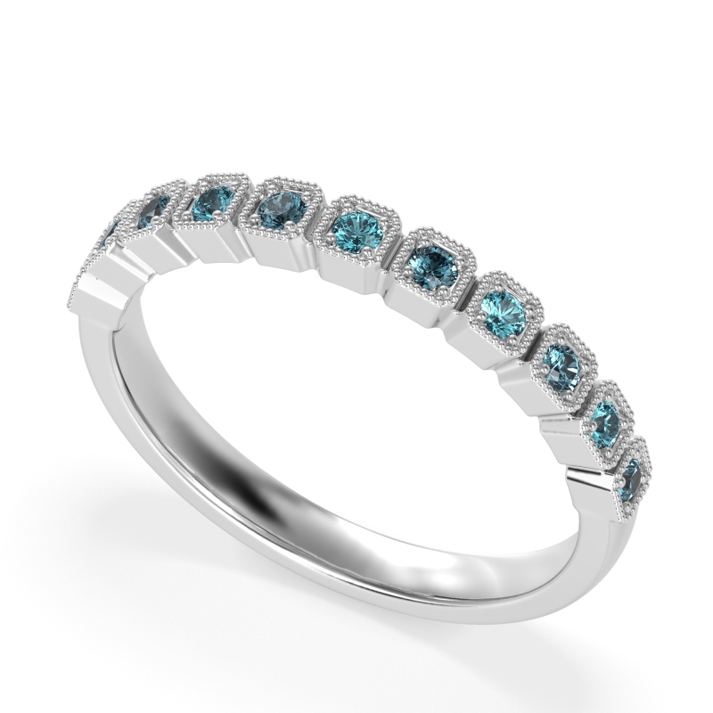 Milgrain Box Half Eternity Namah Band