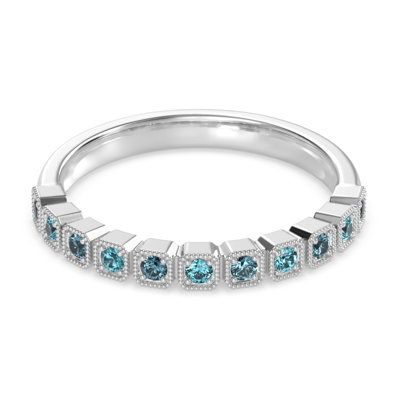 Milgrain Box Half Eternity Namah Band