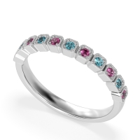 Milgrain Box Half Eternity Namah Band