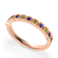 Milgrain Box Half Eternity Namah Band