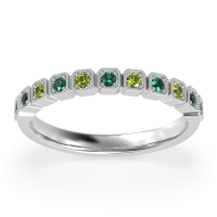 Milgrain Box Half Eternity Namah Band