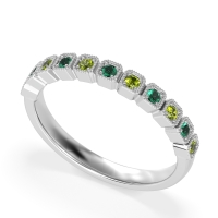 Milgrain Box Half Eternity Namah Band