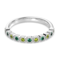 Milgrain Box Half Eternity Namah Band