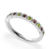 Milgrain Box Half Eternity Namah Band