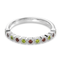 Milgrain Box Half Eternity Namah Band