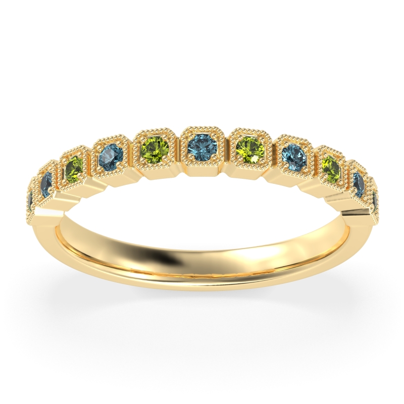 Milgrain Box Half Eternity Namah Band