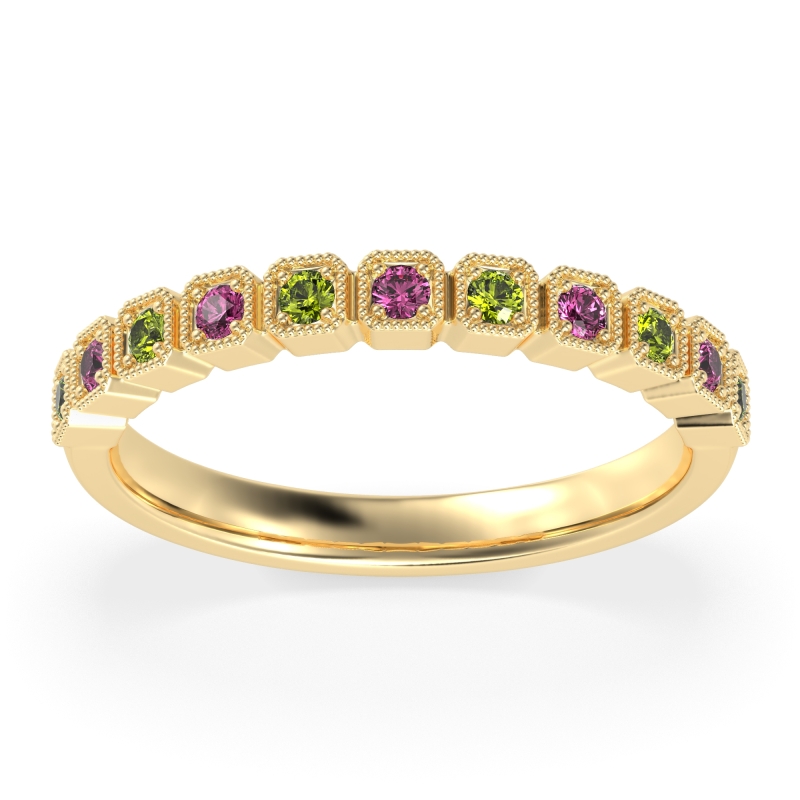 Milgrain Box Half Eternity Namah Band