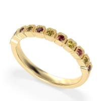 Milgrain Box Half Eternity Namah Band