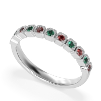 Milgrain Box Half Eternity Namah Band