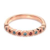 Milgrain Box Half Eternity Namah Band