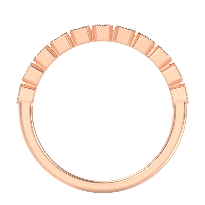 Milgrain Box Half Eternity Namah Band