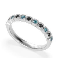 Milgrain Box Half Eternity Namah Band