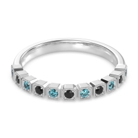 Milgrain Box Half Eternity Namah Band