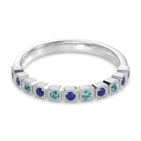 Milgrain Box Half Eternity Namah Band