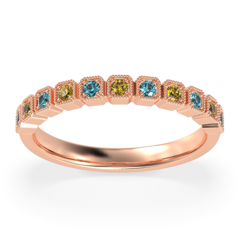 Milgrain Box Half Eternity Namah Band