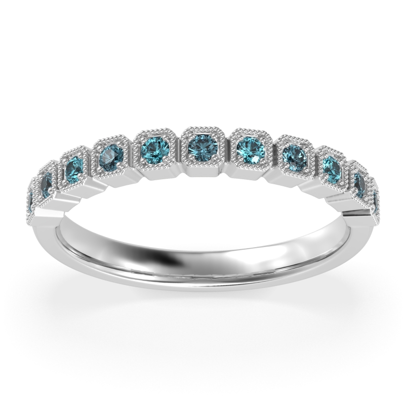 Milgrain Box Half Eternity Namah Band