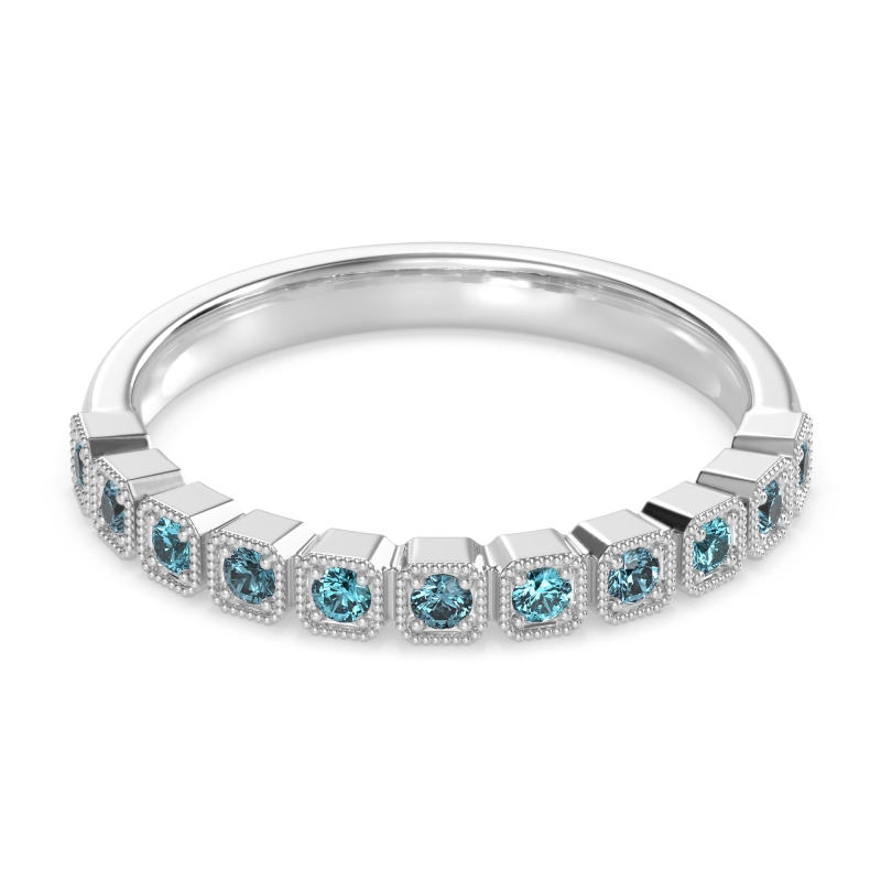 Milgrain Box Half Eternity Namah Band