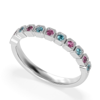 Milgrain Box Half Eternity Namah Band