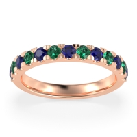 Pave Set Half Eternity Prana Band