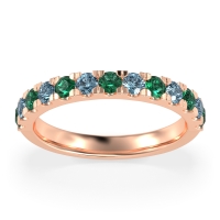 Pave Set Half Eternity Prana Band