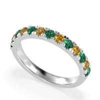 Pave Set Half Eternity Prana Band