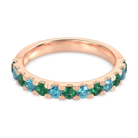 Pave Set Half Eternity Prana Band