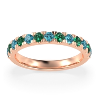 Pave Set Half Eternity Prana Band