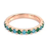 Pave Set Half Eternity Prana Band