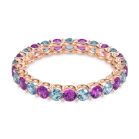 U Prong Round Eternity Anvis Band