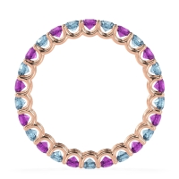 U Prong Round Eternity Anvis Band