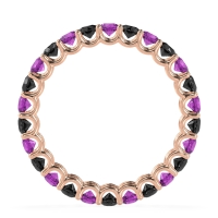 U Prong Round Eternity Anvis Band