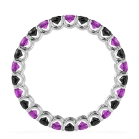 U Prong Round Eternity Anvis Band