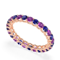 U Prong Round Eternity Anvis Band