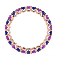 U Prong Round Eternity Anvis Band