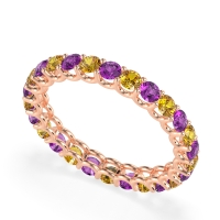 U Prong Round Eternity Anvis Band