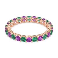 U Prong Round Eternity Anvis Band