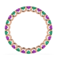 U Prong Round Eternity Anvis Band