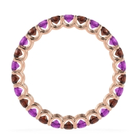 U Prong Round Eternity Anvis Band