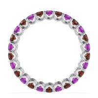 U Prong Round Eternity Anvis Band