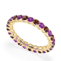 U Prong Round Eternity Anvis Band