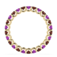 U Prong Round Eternity Anvis Band