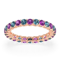 U Prong Round Eternity Anvis Band