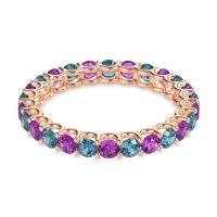 U Prong Round Eternity Anvis Band